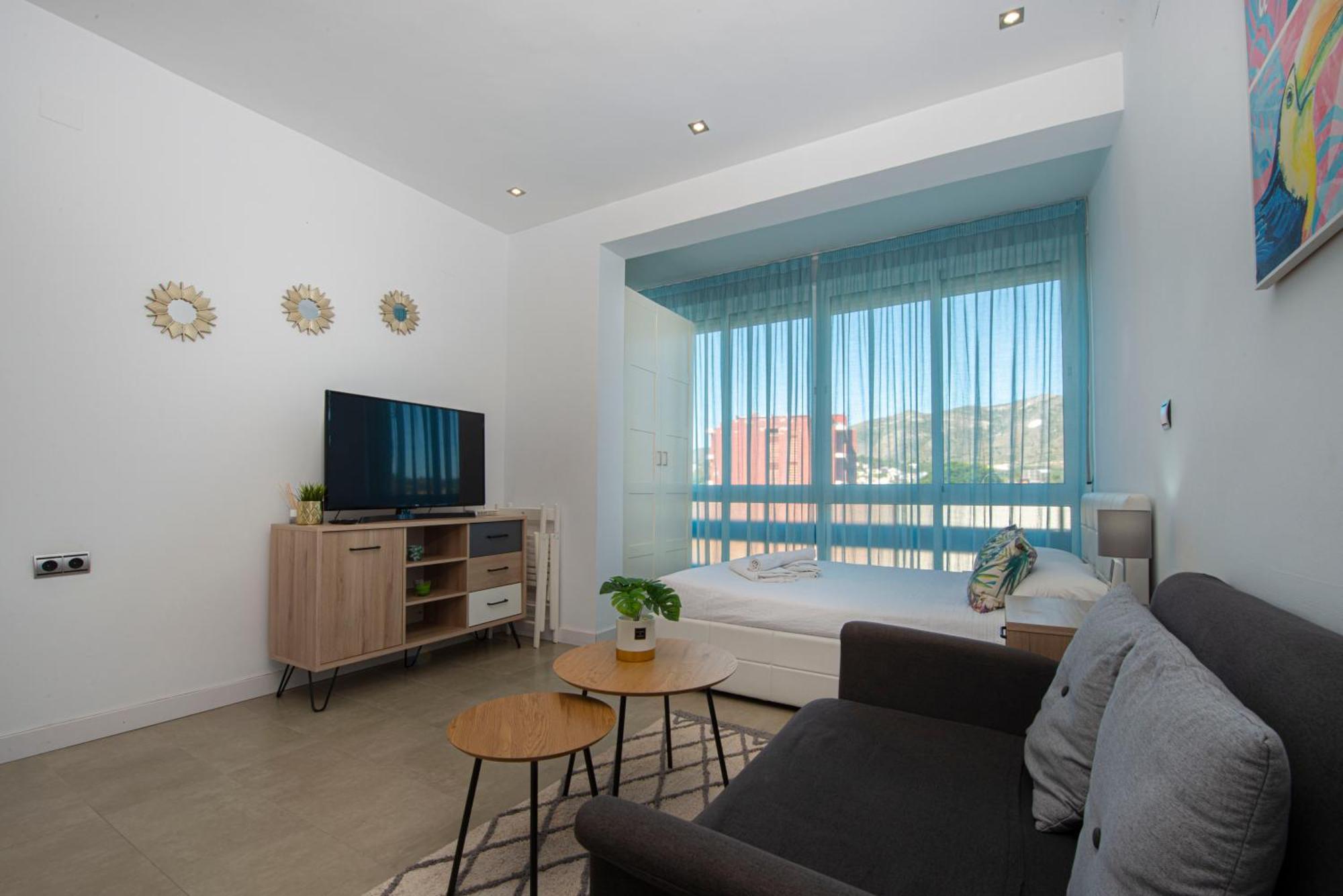 Estudio En Torremolinos Con Piscina Bagian luar foto